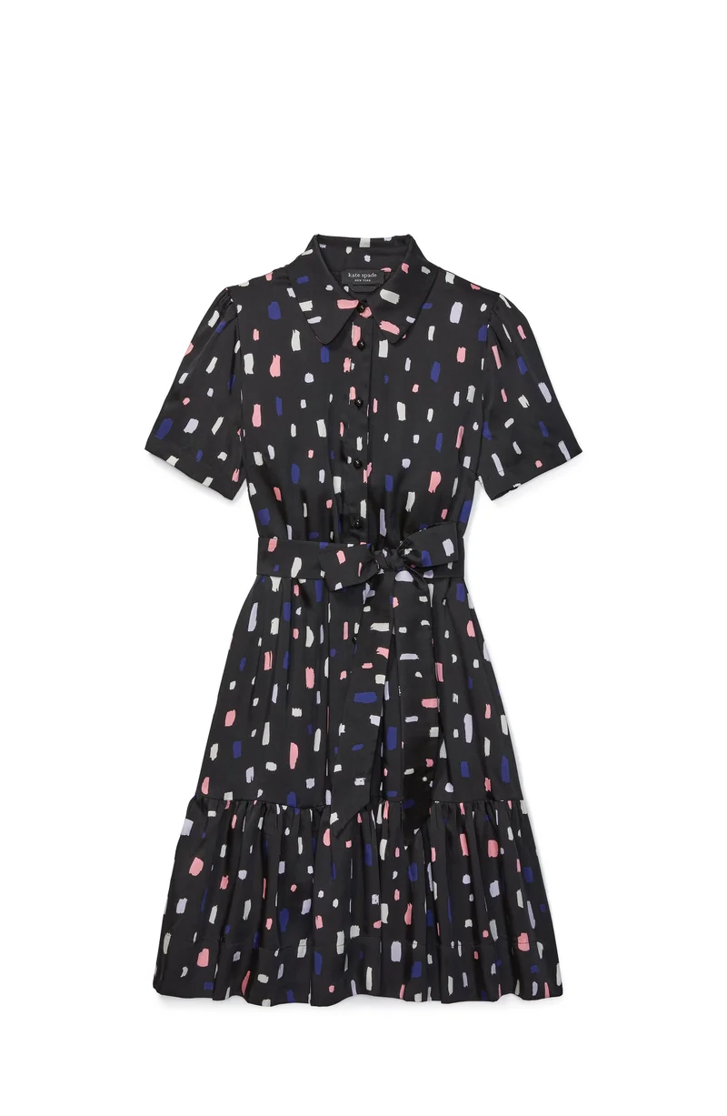 Kate Spade Painterly Strokes Shirt Dress